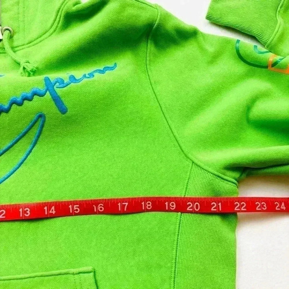 Champion Reverse Weave Heavyweight Embroidered Logo Hoodie Sweatshirt Size S - Picture 15 of 16